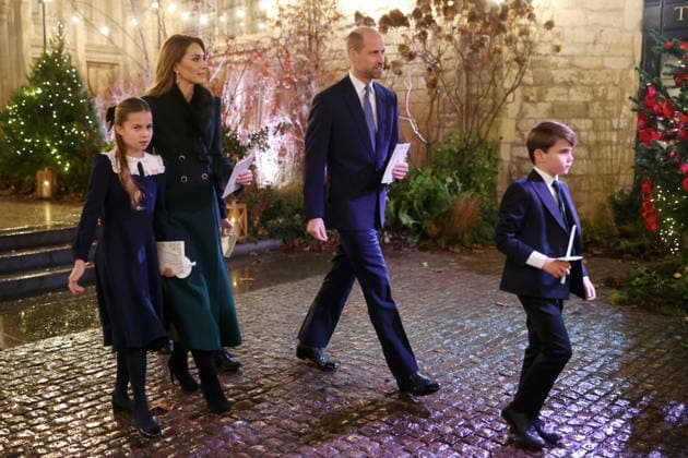 Members Of The Royal Family Attend The Together At Christmas Carol Service LONDON, ENGLAND - DECEMBER 05: Princess Charlotte of Wales, Catherine, Princess of Wales, Prince George of Wales, Prince William, Prince of Wales and Prince Louis of Wales depart from the Together At Christmas Carol Service at Westminster Abbey on December 05, 2025 in London, England. Led by The Princess and supported by The Royal Foundation, the annual event offered a chance to pause and reflect on the values of love, compassion, and the connections we share. The service also highlighted remarkable individuals from across the UK who have demonstrated extraordinary kindness, empathy, and support within their communities., Credit:Chris Jackson Avalon United Kin  Copyright: xChrisxJacksonx xAvalonx 1056827974