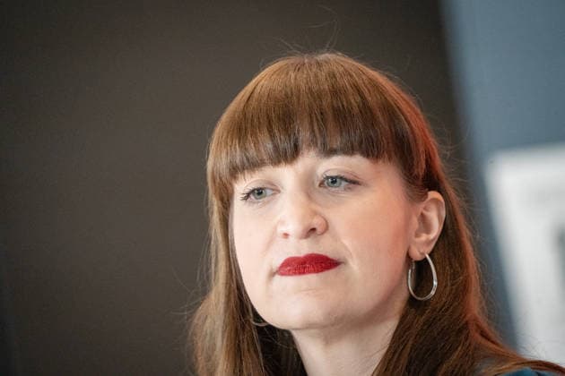 Heidi Reichinnek, Fraktionsvorsitzende Die Linke, im Deutschen Bundestag, Fraktionsebene;Heidi Reichinnek, Fraktionsvorsitzende Die Linke, im Deutschen Bundestag, Fraktionsebene, Berlin Berlin Deutschland Bundestag, Fraktionsebene