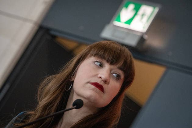 Heidi Reichinnek, Fraktionsvorsitzende Die Linke, im Deutschen Bundestag, Fraktionsebene;Heidi Reichinnek, Fraktionsvorsitzende Die Linke, im Deutschen Bundestag, Fraktionsebene, Berlin Berlin Deutschland Bundestag, Fraktionsebene
