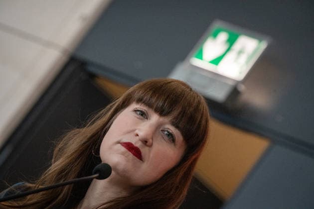 Heidi Reichinnek, Fraktionsvorsitzende Die Linke, im Deutschen Bundestag, Fraktionsebene;Heidi Reichinnek, Fraktionsvorsitzende Die Linke, im Deutschen Bundestag, Fraktionsebene, Berlin Berlin Deutschland Bundestag, Fraktionsebene