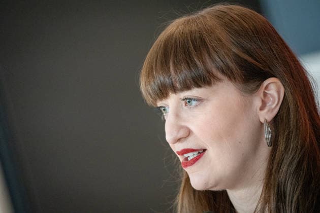 Heidi Reichinnek, Fraktionsvorsitzende Die Linke, im Deutschen Bundestag, Fraktionsebene;Heidi Reichinnek, Fraktionsvorsitzende Die Linke, im Deutschen Bundestag, Fraktionsebene, Berlin Berlin Deutschland Bundestag, Fraktionsebene