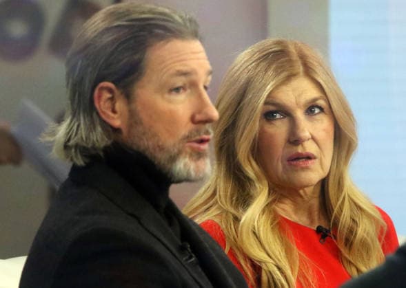 NEW YORK, NY - DECEMBER 5: Ed Burns and Connie Britton seen at NBC™s Today Show on December 5, 2025 in New York City. Copyright: xRWx