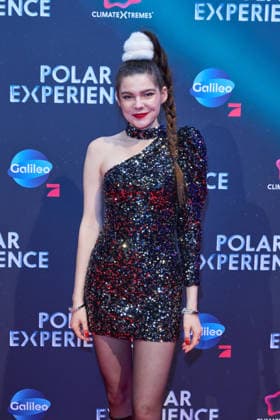 Klaudia Giez -Eroeffnung der Ausstellung POLAR EXPERIENCE- Die Immersive Ausstellung ueber die Arktis und Antarktis in der Arena Berlin am 05.12.2025. Eroeffnung Polar Experience