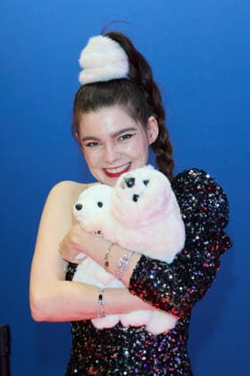 Klaudia Giez -Eroeffnung der Ausstellung POLAR EXPERIENCE- Die Immersive Ausstellung ueber die Arktis und Antarktis in der Arena Berlin am 05.12.2025. Eroeffnung Polar Experience