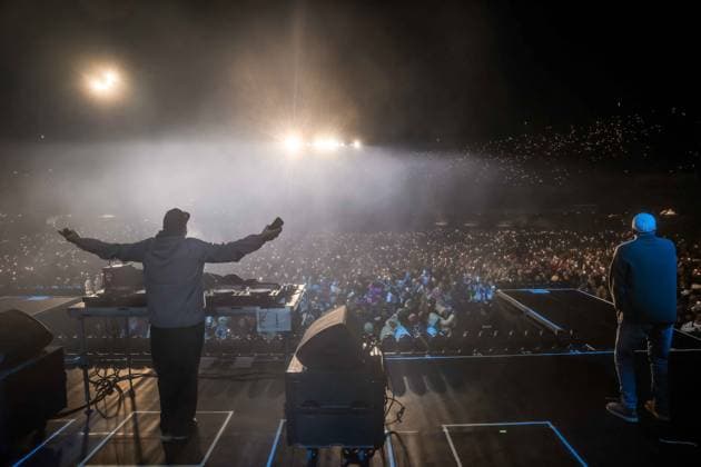 06.12.2025, Schladming, AUT, Unterwegs in Steiermark, Ski Opening 2025, Überraschungsauftritt, DJ-Ötzi, Backstreet Boys, im Bild DJ Ötzi, Gerry Friedle,