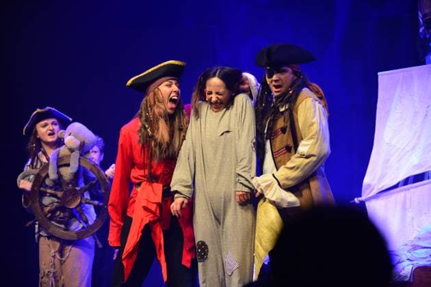 RECORD DATE NOT STATED Anouk, Premiere, GOP, Theater, Essen, Kindermusical, Autoren, Hendrikje Balsmeyer, Peter Maffay, Schauspieler, Anouk Leonie Ocker, Großmutter und Affi Barbara Köhler, Mutter Alina Hill, Vater Mathias Meffert, Yaris Vincent Heinen, Großvater Sebastian Ciminski-Knille bzw. Ambrogio Vinella Copyright: xHWxRIECKx