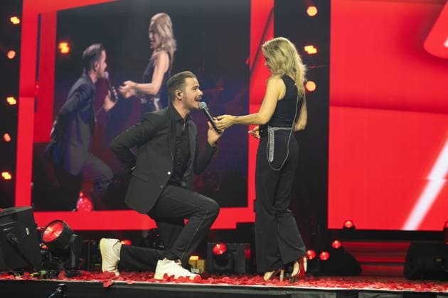 Schlagernacht des Jahres 2025 Michelle und Eric Philippi bei der Schlagernacht des Jahres 2025 am 06.12.2025 in der Festhalle Frankfurt. Frankfurt Festhalle Hessen