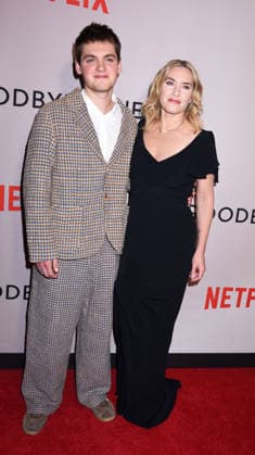 Netflix s Goodbye June NY l screening at the Whitby Hotel on December 8, 2025 in New York city. Joe Anders and Kate Winslet at Netflix s Goodbye June NY screening at the Whitby Hotel on December 8, 2025 in New York city., Credit:Darla Khazei Avalon  Copyright: xDarlaxKhazeix xAvalonx 1057839869