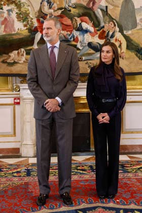 King Felipe VI and Queen Letizia chair the annual meeting of the Cervantes Institute Patronage in Aranjuez town, Madrid province, central Spain, 09 December 2025. Annual meeting of the Cervantes Institute Patronage !ACHTUNG: NUR REDAKTIONELLE NUTZUNG!  Copyright: xChemaxMoyax GRAF742 20251209-55018777779_1