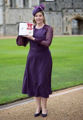 Investiture at Windsor Castle Image Licensed to i-Images Picture Agency. 09 12 2025. Windsor , United Kingdom. Dame Penny Mordaunt with her damehood after an Investiture at Windsor Castle, United Kingdom., Credit:Stephen Lock i-Images Avalon United Kingdom, Windsor  Copyright: xStephenxLockx xi-Imagesx xAvalonx 1057897102