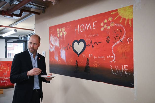. 09 12 2025. London, United Kingdom. Prince William during a visit to the Centrepoint homeless charityÕs will new offices in London to mark his 20th anniversary as Patron.  xPoolx xi-Imagesx IIM-26446-0011