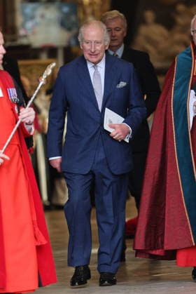 . 10 12 2025. London, United Kingdom. King Charles III leaving an Advent Service at Westminster Abbey in London.  xStephenxLockx xi-Imagesx IIM-26447-0013
