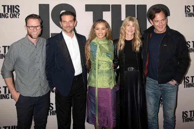 Weston Middleton, Bradley Cooper, Andra Day, Laura Dern und Will Arnett beim Special Screening des Kinofilms Is This Thing On? im DGA Theater. New York, 10.12.2025