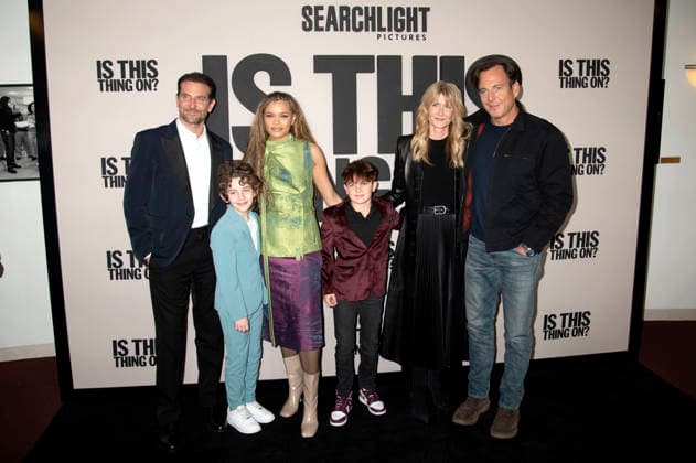 Bradley Cooper, Calvin Knegten, Andra Day, Blake Kane, Laura Dern und Will Arnett beim Special Screening des Kinofilms Is This Thing On? im DGA Theater. New York, 10.12.2025