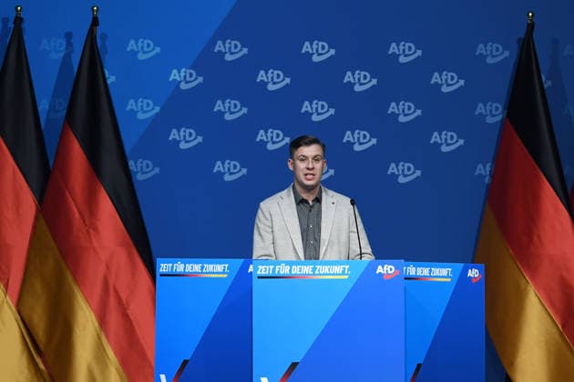 Gründung der AfD-Jugendorganisation am 29.11.2025 in den Hessenhallen in Gießen Jean-Pascal Hohm ( Vorsitzender Generation Deutschland )