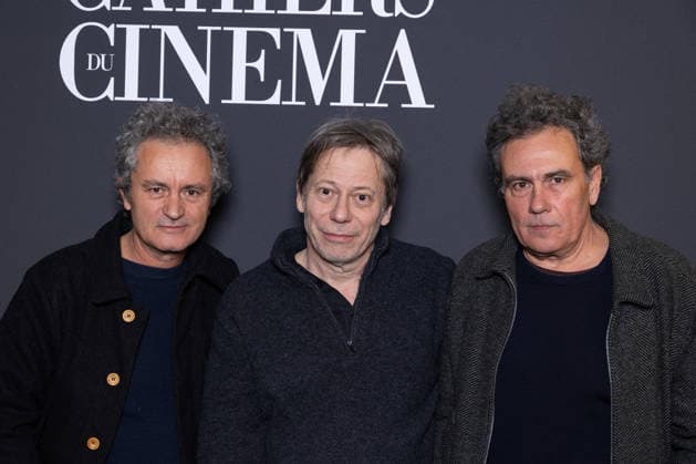 Andre Bazin - Cahiers Du Cinema Prize Jean-Marie Larrieu, Mathieu Amalric, Arnaud Larrieu attends the Andre Bazin - Cahiers Du Cinema-Chanel Prize at La Coupole on December 11, 2025 in Paris, France. Photo by Nasser Berzane ABACAPRESS.COM Paris France  Copyright: xBerzanexNasser ABACAx