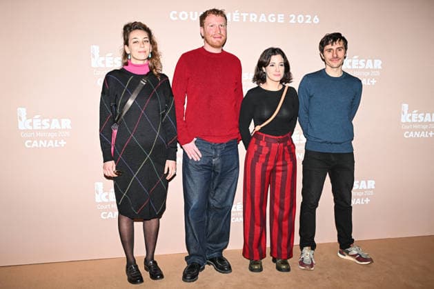 Photocall Courts Metrages Cesar 2026 in Paris FA (L-R) Guests and Yannick Beauquis pose for a photocall during the Brunch of Courts Metrages Cesar 2026 in Paris on December 14, 2025. Photo by Firas Abdullah ABACAPRESS.COM Paris Ile-de-France France  Copyright: xAbdullahxFiras ABACAx
