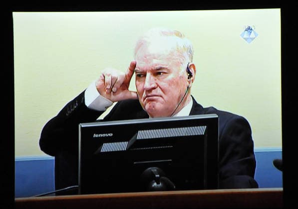 ICTY to announce verdict on Ratko Mladic THE HAGUE, NETHERLANDS - NOVEMBER 22: Former Bosnian military chief Ratko Mladic appears for the pronouncement of the Trial Judgement for the International Criminal Tribunal for the former Yugoslavia (ICTY) on November 22, 2017 in The Hague, The Netherlands. UN war crimes judges at The Hague are expected to deliver a verdict on Bosnian Serb military commander Ratko Mladic, dubbed the Butcher of Bosnia today. The International Criminal Tribunal for the former Yugoslavia (ICTY), will pass its judgment on an 11-point indictment against Ratko Mladic, who has been on trial since 2011. Netherlands Antilles World. Editorial use only. Please get in touch for any other usage.  Copyright: x2025xAnadoluxNihadxÄ°brahimkadicx