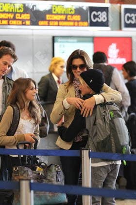 Cindy Crawford, her husband Rande Gerber and their children Presley Walker and Kaia Jordan arrive at LAX International airport Los Angeles, California- 21.12.12, Los Angeles, CA, United States WENN 5971247.jpg