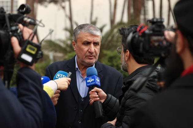 December 24, 2025, Tehran, Iran: The head of the Atomic Energy Organization of Iran (AEOI) MOHAMMAD ESLAMI speaks to the media after a government meeting in Tehran. Tehran Iran - ZUMAi98_ 20251224_zih_i98_027 Copyright: xIranianxPresidencyx