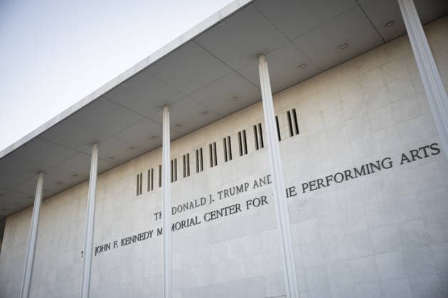 Donald Trump and John F. Kennedy Center WASHINGTON DC, UNITED STATES - DECEMBER 29: A view of the John F. Kennedy Center for the Performing Arts which was recently renamed the The Donald J. Trump and John F. Kennedy Memorial Center for the performing arts in Washington, DC on December 29, 2025. Celal Gunes Anadolu Washington United States. Editorial use only. Please get in touch for any other usage.  Copyright: x2025xAnadoluxCelalxGunesx