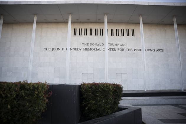 Donald Trump and John F. Kennedy Center WASHINGTON DC, UNITED STATES - DECEMBER 29: A view of the John F. Kennedy Center for the Performing Arts which was recently renamed the The Donald J. Trump and John F. Kennedy Memorial Center for the performing arts in Washington, DC on December 29, 2025. Celal Gunes Anadolu Washington United States. Editorial use only. Please get in touch for any other usage.  Copyright: x2025xAnadoluxCelalxGunesx