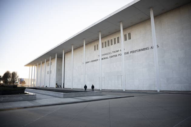 Donald Trump and John F. Kennedy Center WASHINGTON DC, UNITED STATES - DECEMBER 29: A view of the John F. Kennedy Center for the Performing Arts which was recently renamed the The Donald J. Trump and John F. Kennedy Memorial Center for the performing arts in Washington, DC on December 29, 2025. Celal Gunes Anadolu Washington United States. Editorial use only. Please get in touch for any other usage.  Copyright: x2025xAnadoluxCelalxGunesx
