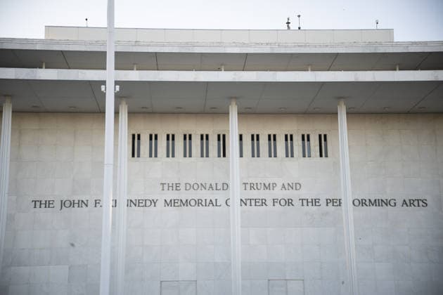 Donald Trump and John F. Kennedy Center WASHINGTON DC, UNITED STATES - DECEMBER 29: A view of the John F. Kennedy Center for the Performing Arts which was recently renamed the The Donald J. Trump and John F. Kennedy Memorial Center for the performing arts in Washington, DC on December 29, 2025. Celal Gunes Anadolu Washington United States. Editorial use only. Please get in touch for any other usage.  Copyright: x2025xAnadoluxCelalxGunesx