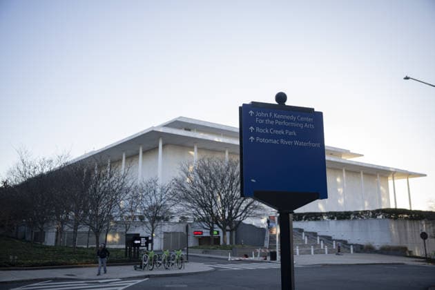 Donald Trump and John F. Kennedy Center WASHINGTON DC, UNITED STATES - DECEMBER 29: A view of the John F. Kennedy Center for the Performing Arts which was recently renamed the The Donald J. Trump and John F. Kennedy Memorial Center for the performing arts in Washington, DC on December 29, 2025. Celal Gunes Anadolu Washington United States. Editorial use only. Please get in touch for any other usage.  Copyright: x2025xAnadoluxCelalxGunesx