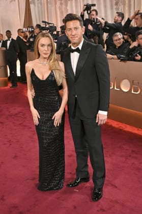 Matt Kaplan mit Ehefrau Alexandra Cooper bei der Verleihung der 83. Golden Globe Awards 2026 im Beverly Hilton Hotel. Beverly Hills, 11.01.2026