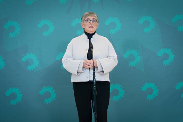 Pressestatement, Bündnis 90 Die Grünen, Britta Haßelmann Pressestatement, Reichstagsgebäude, Bundestagsfraktion, Bündnis 90 Die Grünen, Vorsitzende, Britta Haßelmann Berlin Berlin GER