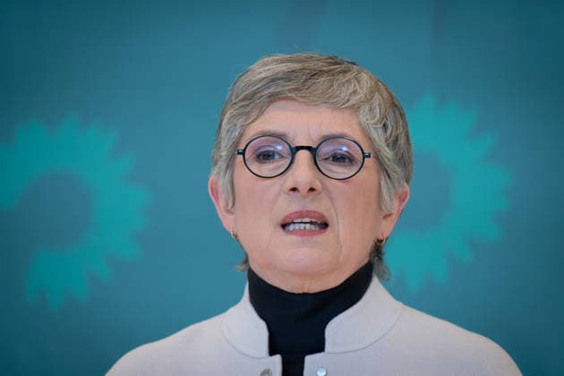 Pressestatement, Bündnis 90 Die Grünen, Britta Haßelmann Pressestatement, Reichstagsgebäude, Bundestagsfraktion, Bündnis 90 Die Grünen, Vorsitzende, Britta Haßelmann Berlin Berlin GER