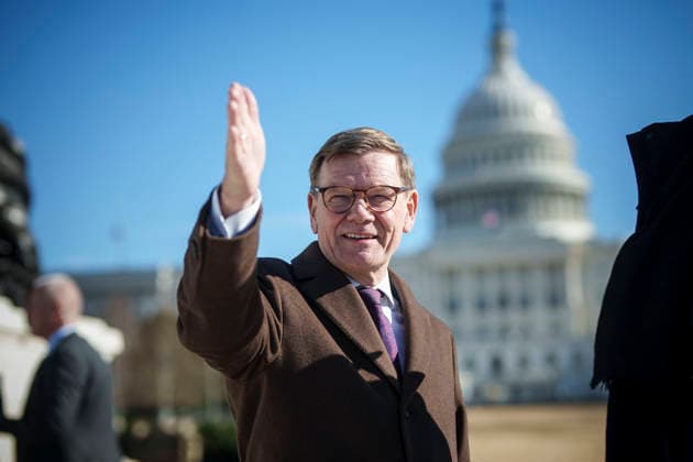 Johann Wadephul (CDU), Bundesaussenminister, besucht am 13.01.2026 die USA Unterwegs am Capitol Hill 13.01.2026. Fotografiert als Offizieller Fotograf Photo taken as Official Photographer Washington USA Copyright: xDominikxButzmann AAx