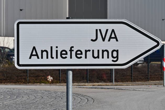 JVA Gablingen; 20.01.2026 AUGSBURG, GERMANY - 20. JANUARY: Im Bild die JVA in Gablingen von aussen Symbolbild Schild Copyright: xBEAUTIFULxSPORTS Goldbergx
