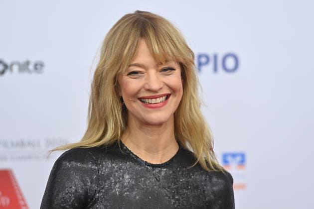 Heike MAKATSCH (Schauspielerin). Einzelbild,angeschnittenes Einzelmotiv,Portraet,Portrait,Porträt. 50.Deutscher Filmball, Roter Teppich,Red Carpet, am 24.01.2026 im H o t e l B a y e r i s c h e r H o f, M u e n c h e n.