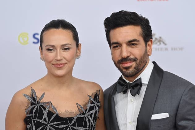 Elyas M Barek (Schauspieler), mit Ehefrau Jessica M Barek. 50.Deutscher Filmball, Roter Teppich,Red Carpet, am 24.01.2026 im H o t e l B a y e r i s c h e r H o f, M u e n c h e n.