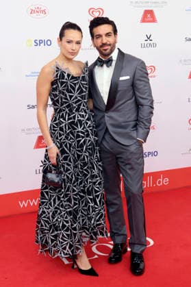 Elyas M Barek mit Ehefrau Jessica M Barek beim 50. Deutschen Filmball 2026 im Hotel Bayerischer Hof. München, 24.01.2026