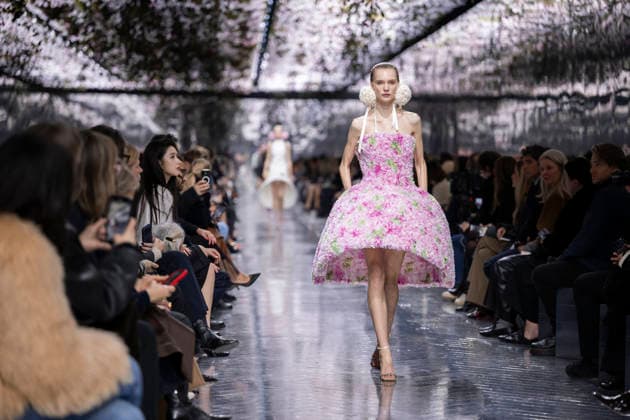 PFW Dior runway A model wears a creation as part of the Christian Dior Spring Summer 2026 Haute Couture collection presented in Paris, on January 26, 2026. Photo by Eliot Blondet ABACAPRESS.COM Paris France France  Copyright: xBlondetxEliot ABACAx