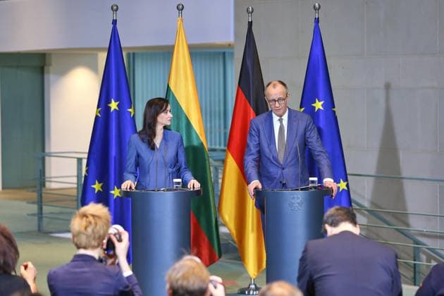 Berlin, Deutschland, 29.01.2026: Bundeskanzleramt: Besuch der litauischen Premierministerin: Inga Ruginiene und Bundeskanzler Friedrich Merz (CDU) Copyright: xdtsxNachrichtenagenturx dts_104219