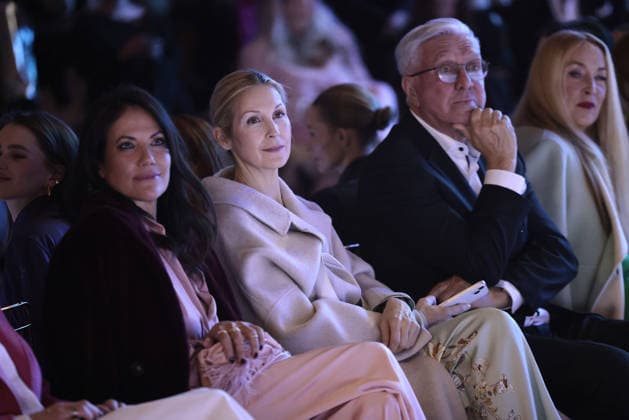 Bettina Zimmermann, Kelly Rutherford, Helmut Schlotterer und Jerry Hall bei der Marc Cain - ECHO of now - Modenschau am 30.01.2026 im Funkhaus in Berlin Marc Cain Fashion Show in Berlin