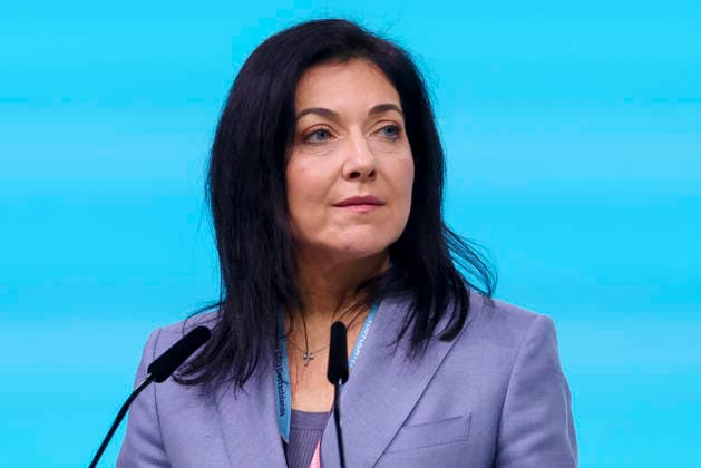 Bundeswirtschaftsministerin Katherina Reiche schaut, 1. Tag, 38. Parteitag der CDU Deutschland, Landesmesse am 20. February 2026 in Stuttgart, Deutschland. (Foto von Marco Steinbrenner DeFodi Images) Bundeswirtschaftsministerin Katherina Reiche looks on, 1. Tag, 38. Parteitag der CDU Deutschland, Landesmesse, February 20, 2026 in Stuttgart, Germany. (Photo by Marco Steinbrenner DeFodi Images)