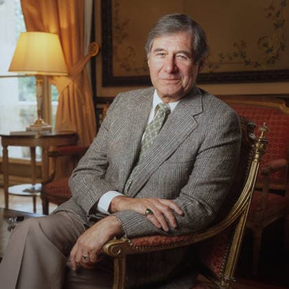 Portrait of Ed McBain (born Salvatore Lombino) (aka Evan Hunter, Richard Marsten, Hunt Collins, Curt Cannon and Ezra Hannon) 15 04 1991 Philippe MATSAS Opale.photo RECORD DATE NOT STATED