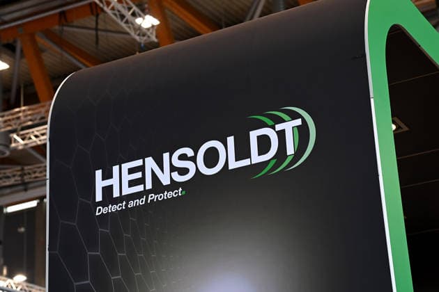 Hensoldt Firmenlogo,Firmenemblem. Ruestungsmesse EnforceTac 2026, Die Enforce Tac als Deutschlands Leitmesse fuer Sicherheit und Verteidigung vom 23.-25.02.2206 in der Messe Nuernberg.