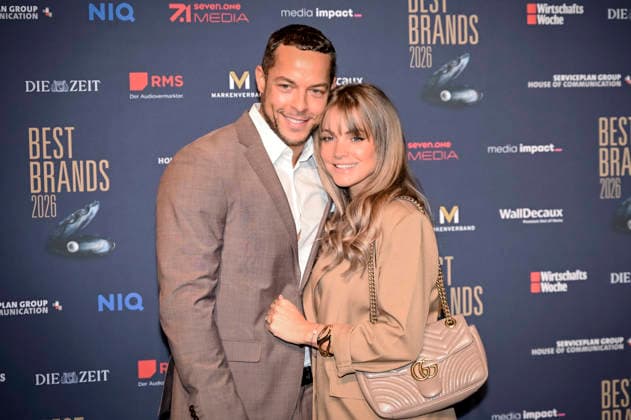 Andrej Mangold und Annika Jung bei der 23. Verleihung der Best Brands Awards 2026 im Hotel Bayerischer Hof. München, 25.02.2026