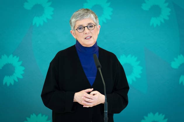 Pressestatement, Bündnis 90 Die Grünen, Britta Haßelmann Pressestatement, Reichstagsgebäude, Bundestagsfraktion, Bündnis 90 Die Grünen, Vorsitzende, Britta Haßelmann Berlin Berlin GER