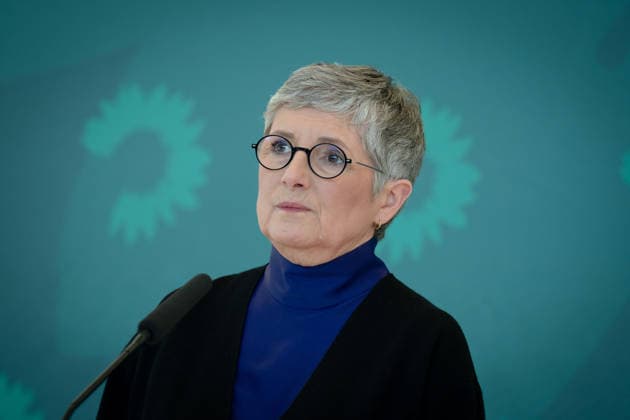 Pressestatement, Bündnis 90 Die Grünen, Britta Haßelmann Pressestatement, Reichstagsgebäude, Bundestagsfraktion, Bündnis 90 Die Grünen, Vorsitzende, Britta Haßelmann Berlin Berlin GER