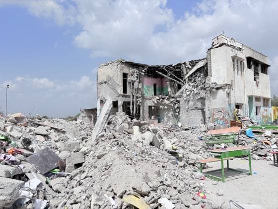 The primary school targeted in the attacks bombed twice, 40 minutes apart in Iran HORMOZGAN, IRAN - MARCH 05: A view of the debris of a school, where many students and teachers lost their lives on the first day of the wave of attacks launched by the United States and Israel against Iran, in Hormozgan, Iran on March 05, 2026. As a result of the attack, which was carried out twice, 40 minutes apart, on a girls’ primary school in the city of Minab, the school building suffered severe damage. Stringer Anadolu Hormozgan Iran. Editorial use only. Please get in touch for any other usage. Copyright: x2026xAnadoluxStringerx