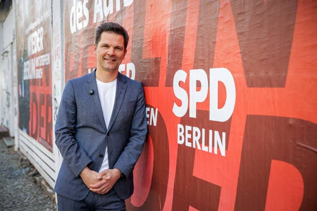 Steffen Krach, Die Berliner SPD stellt ihre Wahlkampf-Kampagne für 2026 im LIDO mit Bettina König, Steffen Krach, Franziska Giffey, Raed Saleh vor, 11.3.2026, Lido Club, Berlin, Deutschland