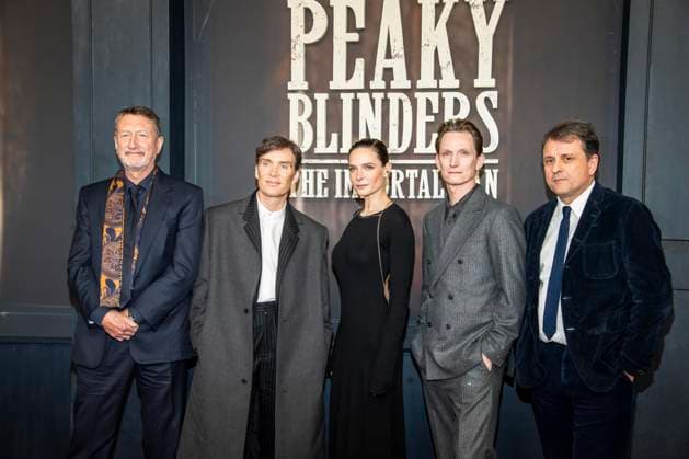 abb Steven Knight, Cillian Murphy, Rebecca Ferguson, Tom Harper und Guy Heeley zu Gast auf dem roten Teppich bei der Netflix Film Premiere von PEAKY BLINDERS THE IMMORTAL MAN im Kino International Berlin am Donnerstag 12.03.2026 in Berlin Berlin Deutschland