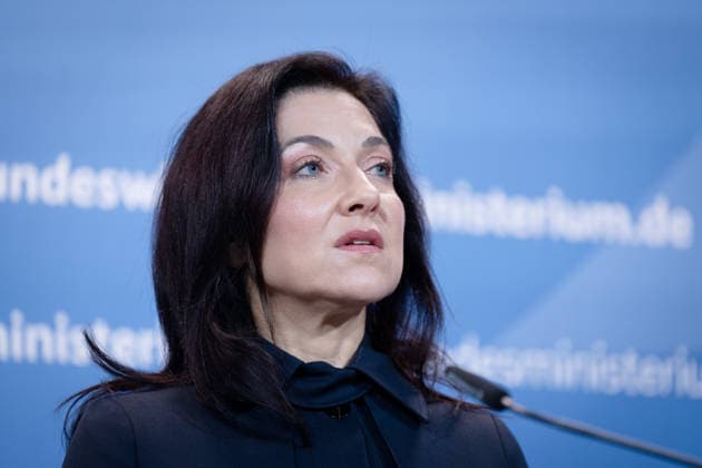 Katherina Reiche, Bundesministerin für Wirtschaft und Energie, BMWE Spitzengespräch Bündnis Zukunft, Katherina Reiche, Bundesministerin für Wirtschaft und Energie, BMWE, Berlin, Pressestatement Berlin Berlin GER